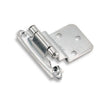 Amerock BPR342826 Hinge, 3/8 in Inset, Polished Chrome, 2-3/4 in L x 2-3/16 in W, Inset, Self-Closing Hinge