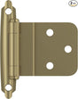 Amerock BPR3428BBZ Cabinet Hinge, 105 deg Hinge Opening, 3/8 in Inset, Self-Closing Close, Golden Champagne