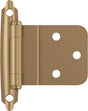 Amerock BPR3428CZ Cabinet Hinge, 105 deg Hinge Opening, 3/8 in Inset, Self-Closing Close, Champagne Bronze