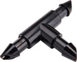 Raindrip 307010B Tee, 1/4 in Connection, Barb, Polypropylene, Black