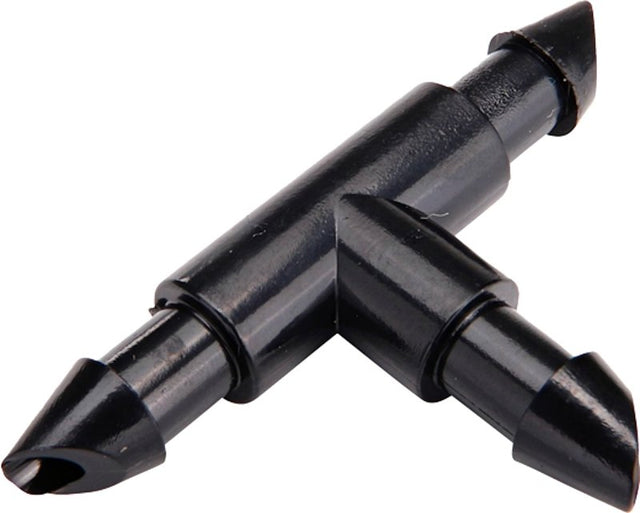 Raindrip 307010B Tee, 1/4 in Connection, Barb, Polypropylene, Black