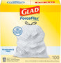 Glad ForceFlex Series 22540 Fragrance-Free Trash Bag, 13 gal, Plastic