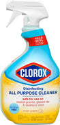 Clorox 60044 Disinfecting All-Purpose Cleaner, 32 oz, Crisp Lemon