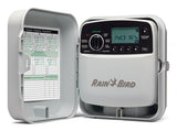 Rain Bird TRU Series TRU8O Programmable Irrigation Controller, 120 V, 8-Zone, 3-Program, Digital Display, Screw, White