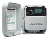 Rain Bird TRU Series TRU8O Programmable Irrigation Controller, 120 V, 8-Zone, 3-Program, Digital Display, Screw, White