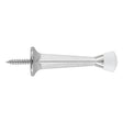 National Hardware V243 Series N830-539 Rigid Door Stop, 2-29/32 in Projection, Zinc, Chrome