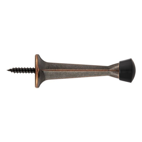 National Hardware V243 Series N830-540 Rigid Door Stop, 2-29/32 in Projection, Zinc, Antique Bronze