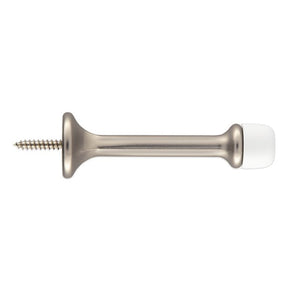 National Hardware 236 Series N830-546 Rigid Door Stop, 3-1/16 in Projection, Zinc, Satin Nickel