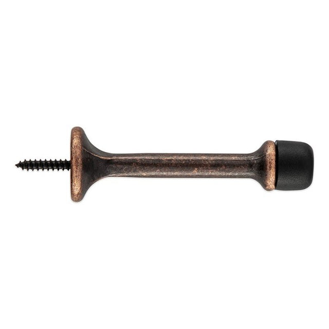 National Hardware 236 Series N830-548 Rigid Door Stop, 3-1/16 in Projection, Zinc, Antique Bronze