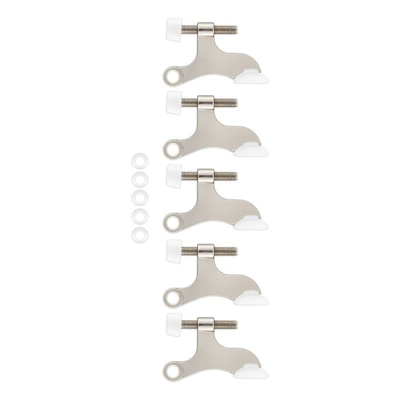 National Hardware N830-564 Hinge Pin Door Stop, 2-1/16 in Projection, Zinc, Satin Nickel