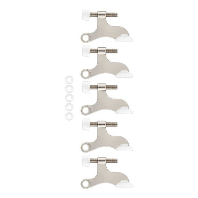National Hardware N830-564 Hinge Pin Door Stop, 2-1/16 in Projection, Zinc, Satin Nickel