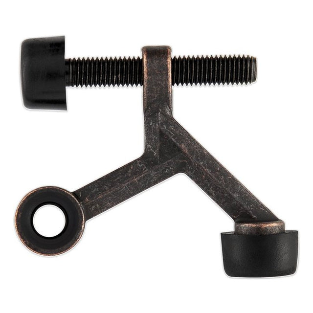 National Hardware N830-567 Hinge Pin Door Stop, 9/16 in Dia Base, Steel/Zinc, Oil-Rubbed Bronze