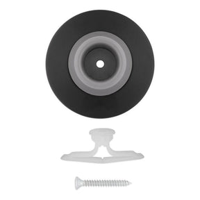 National Hardware N830-584 Concave Door Stop, 4 in Dia Base, Matte