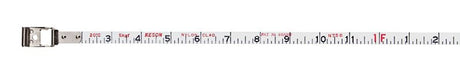 Keson SNR18300 Tape Measure, 300 ft L Blade, 3/8 in W Blade, Steel Blade, Stainless Steel Case, Chrome Case