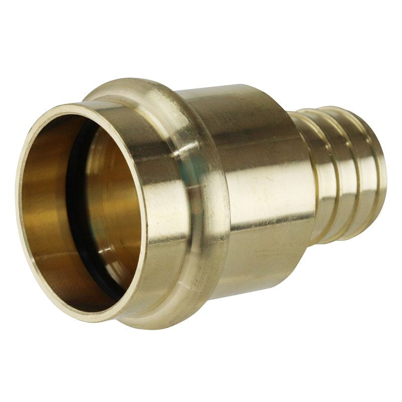 Apollo APXPR11 Adapter, 1 in, PEX B Barb x Press Fit, Brass, 200 psi Pressure