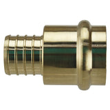 Apollo APXPR11 Adapter, 1 in, PEX B Barb x Press Fit, Brass, 200 psi Pressure