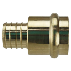 Apollo APXPR11 Adapter, 1 in, PEX B Barb x Press Fit, Brass, 200 psi Pressure