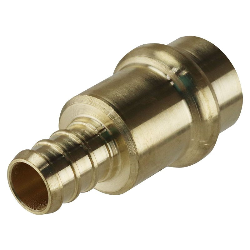 Apollo APXPR1212 Adapter, 1/2 in, PEX B Barb x Press-Fit, Brass, 200 psi Pressure