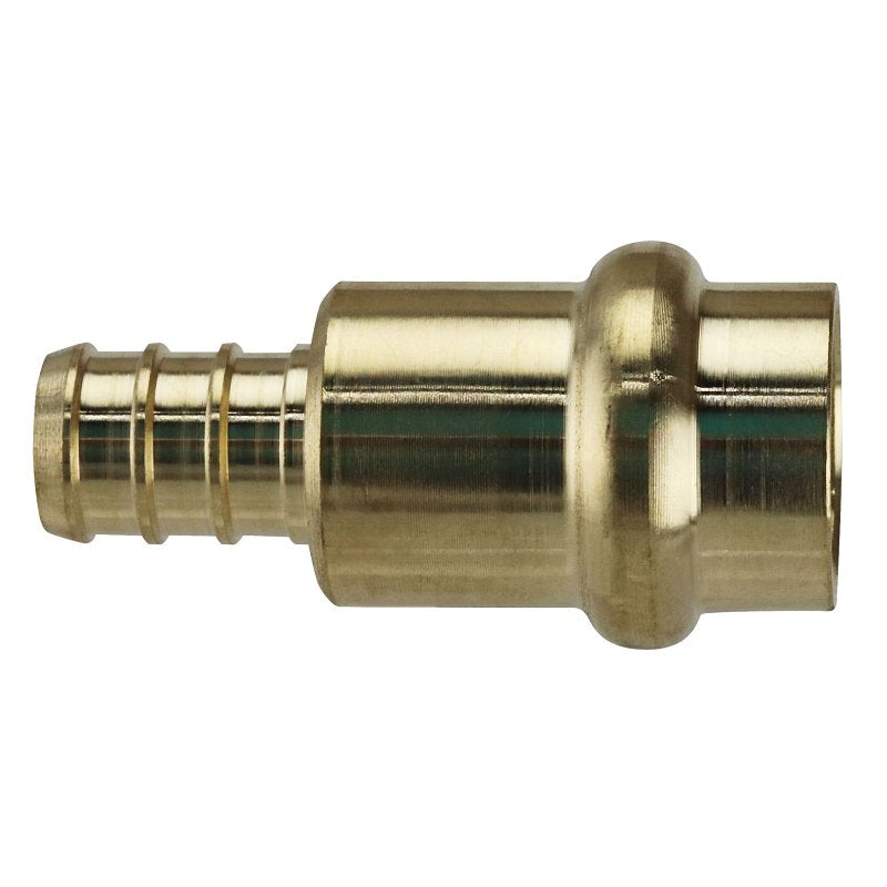 Apollo APXPR1212 Adapter, 1/2 in, PEX B Barb x Press-Fit, Brass, 200 psi Pressure
