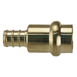 Apollo APXPR1212 Adapter, 1/2 in, PEX B Barb x Press-Fit, Brass, 200 psi Pressure