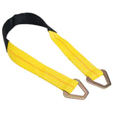 Keeper 04228 Axle Strap with D-Ring, 2 in W, 36 in L, Polyester, Yellow, 3333 lb Working Load