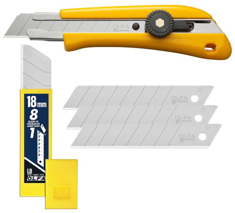 UTILITY KNIFE W/SLVR BLD 18MM