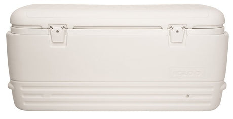 Igloo Polar Series 0044577 Chest Cooler, 120 qt Cooler, HDPE, White, 5 days Ice Retention
