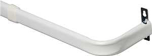 Kenney KN526 Curtain Rod, 1 in Dia, 28 to 48 in L, White