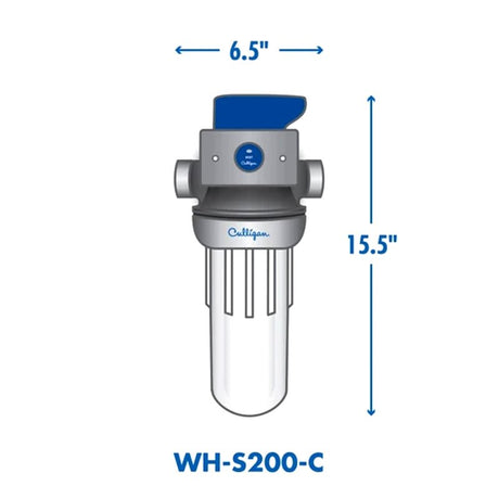 Culligan WH-S200-C Whole House Water Filter System, 4 gpm, Styrene Acrylonitrile, Black