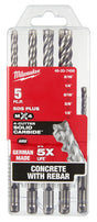 Milwaukee M/2 MX4 48-20-7498 Drill Bit Set, 5-Piece, Carbide/Steel