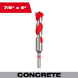 Milwaukee 48-20-9047 Hammer Drill Bit, 7/8 in Dia, 6 in OAL, 3-Flat Shank