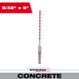 Milwaukee SHOCKWAVE Impact Duty 48-20-9092 Hammer Drill Bit, 5/32 in Dia, 6 in OAL, Percussion, Wide Flute, 1/4 in Dia Shank