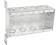 Southwire TB-425-F-UPC Masonry Box, 4-Gang, 18-Knockout, 1/2, 3/4 in Knockout, Steel, Silver, Galvanized, Stud Side
