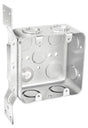 Southwire MGSB-2F-UPC Switch Box, 2-Gang, 10-Knockout, 1/2, 3/4 in Knockout, Steel, Silver, Galvanized