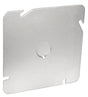 Southwire 72C6-UPC Flat Blank Cover, 4-11/16 in W, Square, Steel, Silver, Zinc-Plated