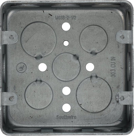 Southwire MGSB-2-1/2-UPC Switch Box, 2-Gang, Galvanized