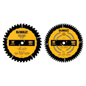 DEWALT DWA110CMB Series Circular Saw Blade Set, Specifications: 5/8 in Arbor Size, 0.094 in Kerf, 60 Teeth, Carbide
