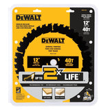 DEWALT DWA11240 General-Purpose Circular Saw Blade, 12 in Dia, 1 in Arbor, 40-Teeth