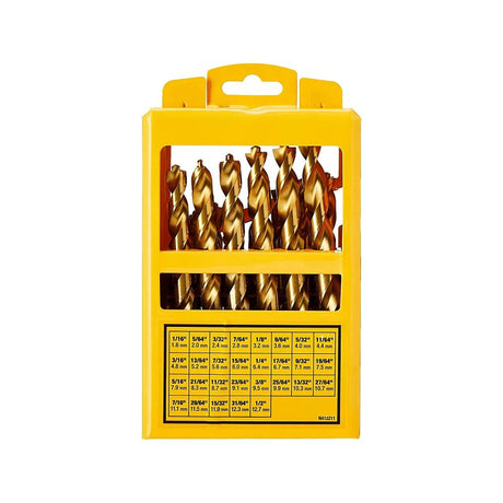 DEWALT DW1369 Drill Bit Set, 29-Piece, HSS, Titanium