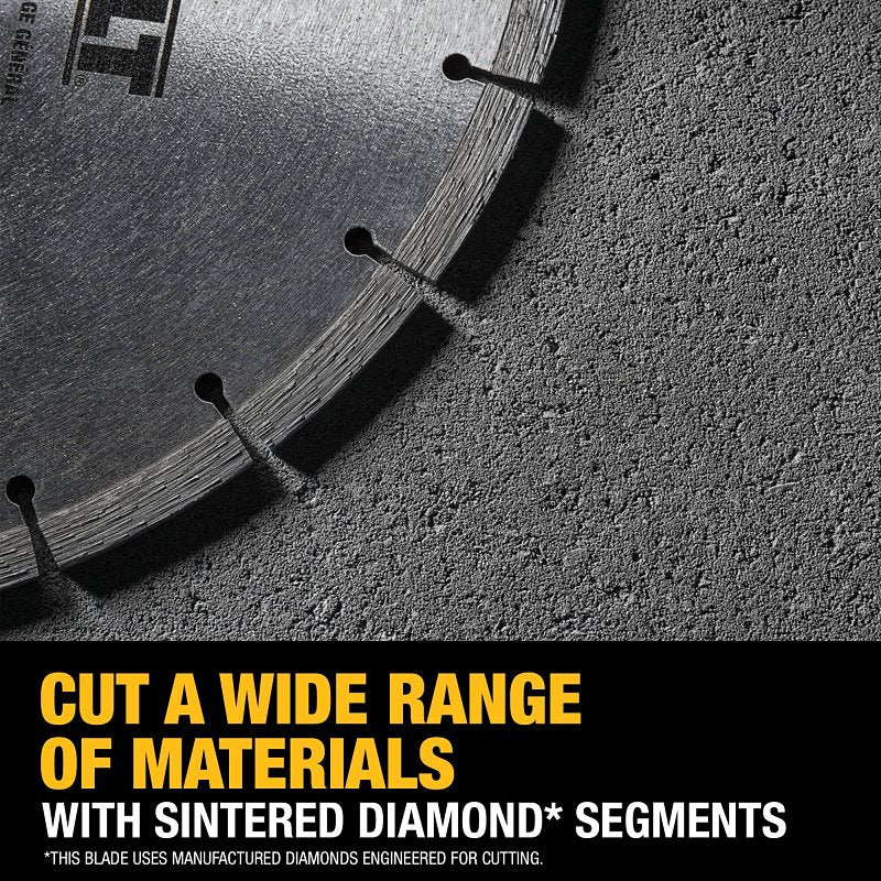 DEWALT DW47410 General-Purpose Blade, 14 in Dia, 1 in Arbor, Segmented Rim