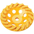 DEWALT XP Series DW4773T Cup Grinding Wheel, 7 in Dia, 1 in Thick, 5/8-11 Arbor, Medium, Diamond Abrasive