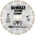 DEWALT HP DW4784 Saw Blade, 7 in Dia, 5/8, 7/8 in Arbor, Diamond Cutting Edge, Segmented Rim