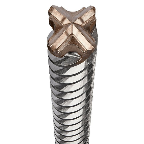 DEWALT DW5821 Drill Bit, 1-1/8 in Dia, 10 in OAL, Helix Flute, 4-Flute, SDS Max Shank