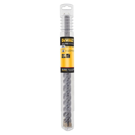 DEWALT DW5821 Drill Bit, 1-1/8 in Dia, 10 in OAL, Helix Flute, 4-Flute, SDS Max Shank