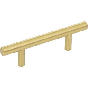 KasaWare K2943BG-2 Cabinet Bar Pull, 5-3/8 in L Handle, 1-3/8 in Projection, Steel, Brushed Gold