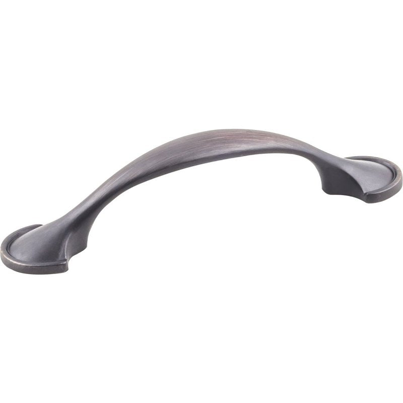 Hardware Resources K4133BORB-2 Cabinet Pull, Brushed Oil-Rubbed Bronze, 4-5/8 in L Handle, 1 in H Handle, Zinc, 2/PK
