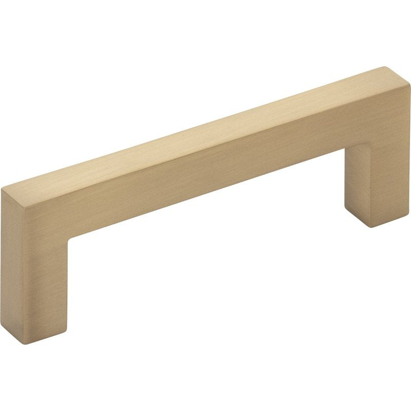 KasaWare K7063SBZ-2 Square Bar Cabinet Pull, 3-3/8 in L Handle, 1-1/8 in Projection, Zinc, Satin Bronze