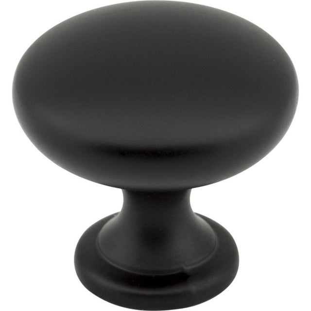 KasaWare K778MB-10 Cabinet Knob, 1-1/8 in Projection, 1-3/16 in Dia, Zinc, Matte Black, 10/PK