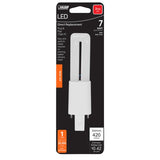 Feit Electric BPPL7/827/LEDG2/HDRP LED Bulb, Twin Tube, PL Lamp, G23 Lamp Base, Soft White Light, 2700 K Color Temp