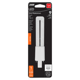 Feit Electric BPPL9/827/LEDG2/HDRP LED Bulb, Twin Tube, PL Lamp, G23 Lamp Base, Soft White Light, 2700 K Color Temp